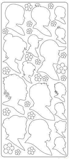 Silhouette - Peel-Off Sticker Sheet - Black