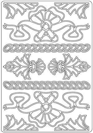 Slinger Rand - Ornament A5 Stickervel - Goud