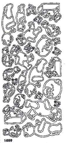 Bäre - Peel-Off Stickers - Gold