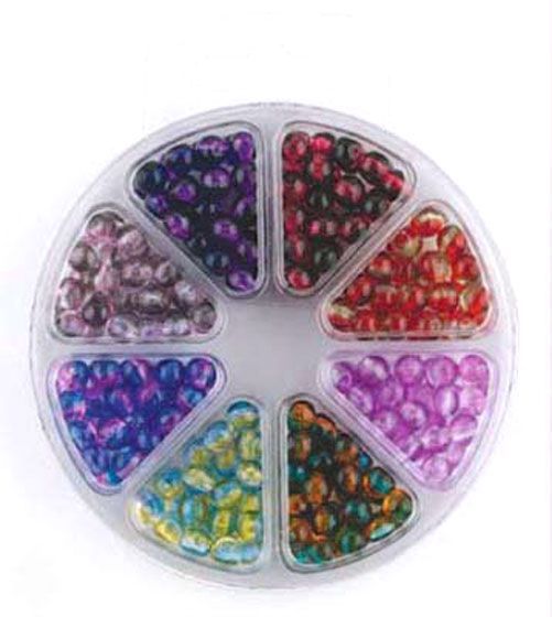 Bead Kit - plastic beads - 6mm - 8 colours