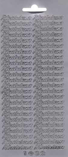 Félicitations - Peel-Off Stickervel - Goud