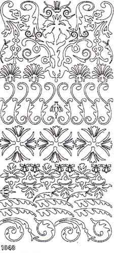 Ornaments - Peel-Off Sticker Sheet - Goud)