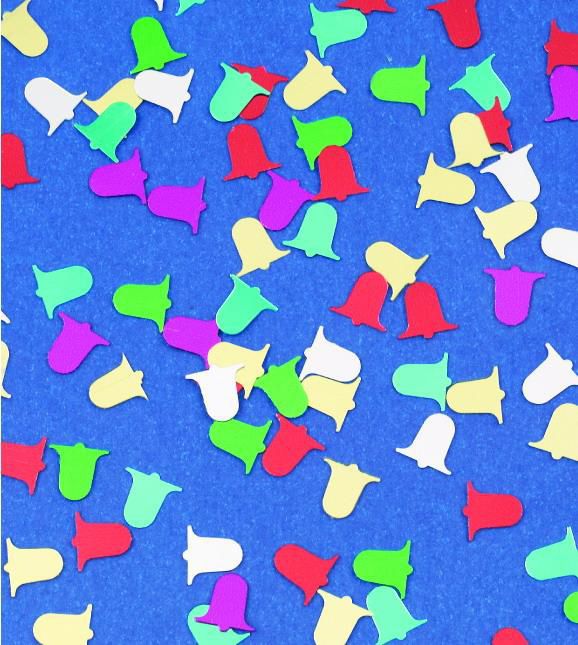 Christmas Bells Confetti -Assortment Colours  -10grams