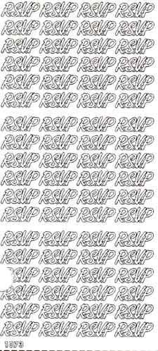 R.S.V.P. - Peel-Off Stickervel - Goud