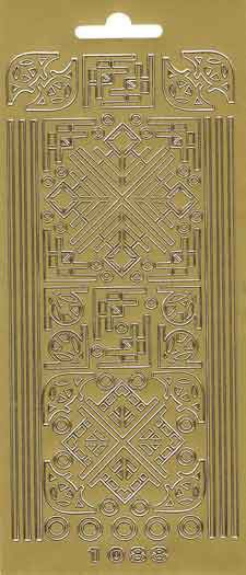 Corners - Peel-Off Sticker Sheet - Gold