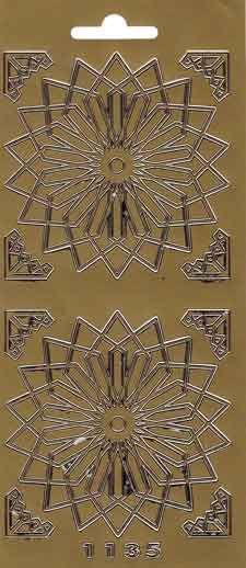 Maxi Stars- Peel-Off Stickersheet - Gold