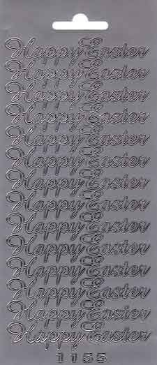 Happy Easter - Peel-Off Sticker Sheet - Gold