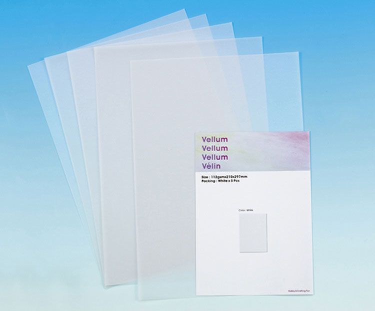 Vellum - Weiss A4 - 5 Stück