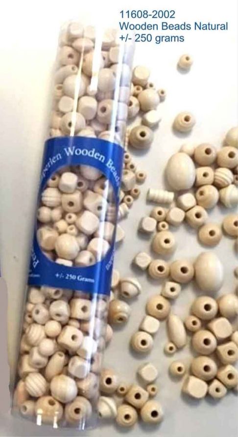 Holzperlen - Natural - 250gram