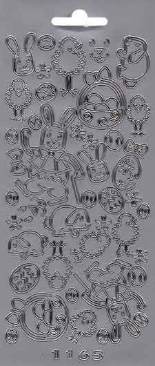 Easter- Peel-Off Stickersheet - Gold