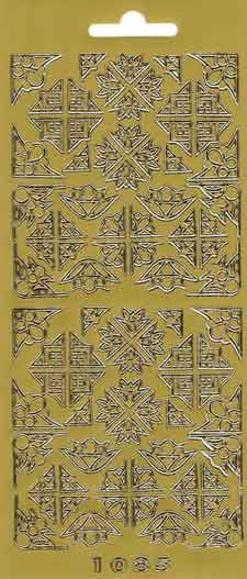 Corners - Peel-Off Sticker Sheet - Gold