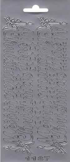 Merry Christmas - Peel-Off Stickervel - Goud