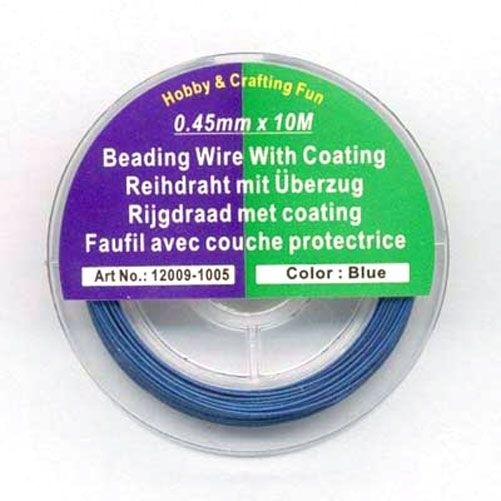 Faufil avec couche protectrice - Bleu - 0,45mm x 10M