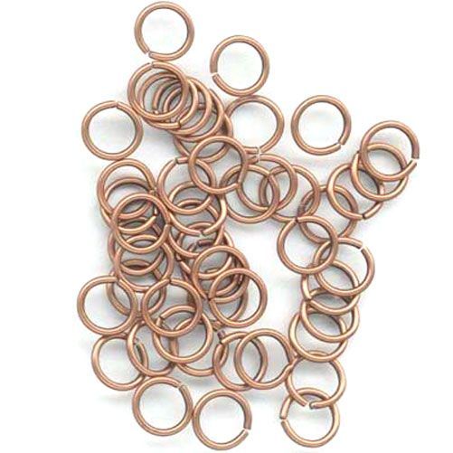 Split Anneau - Hardened -  Antique-Copper - 8mm