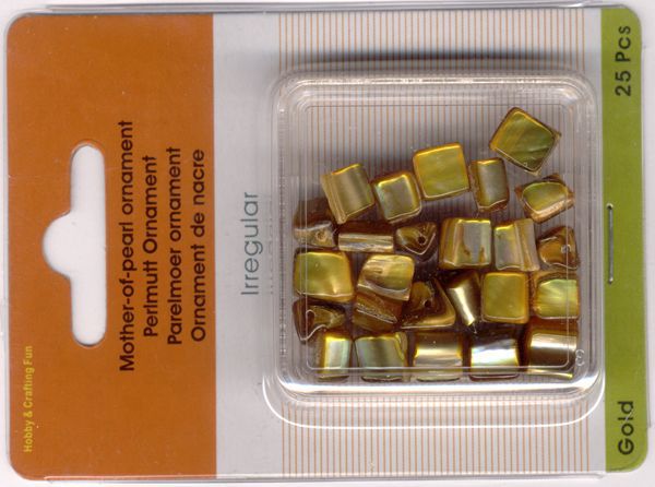 Perlmutt Ornament Perlen - Gold