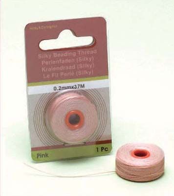 Le Fil Perle -  Silky - Rose - 0,2mm x 37M