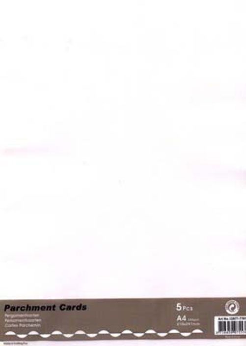 Vellum/Parchemin - Clear/Blanc  A4 - 5pcs - 200g