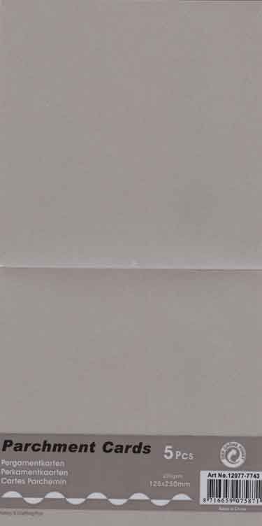 Carré Parchemin Carton Paquet - Argent-Gris