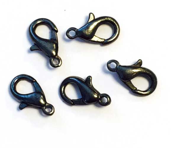 Karabijn Sluiting - Antraciet - 12mm