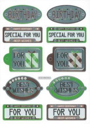 Bon Anniversaire - Stickers