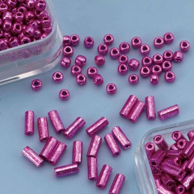 Rocailles Duo - Fuchsia - 12/0 et 2