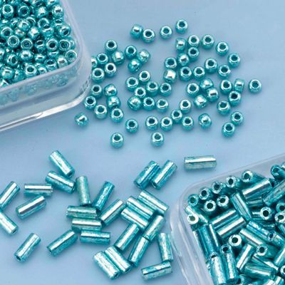 Rocailles Duo - Turquoise - 12/0 et 2