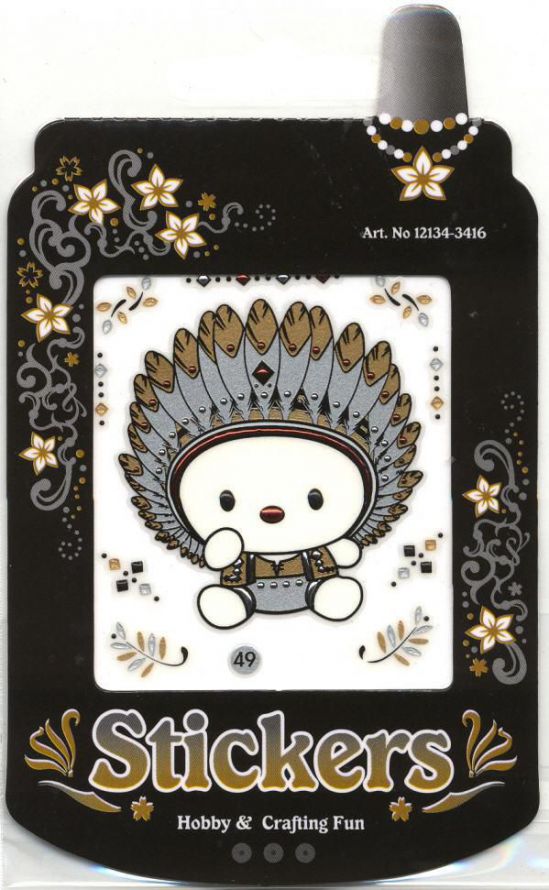 Dot-diamond Sticker - I am an Indian Chief