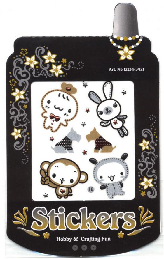 Dot-diamond Sticker - Animal Fun