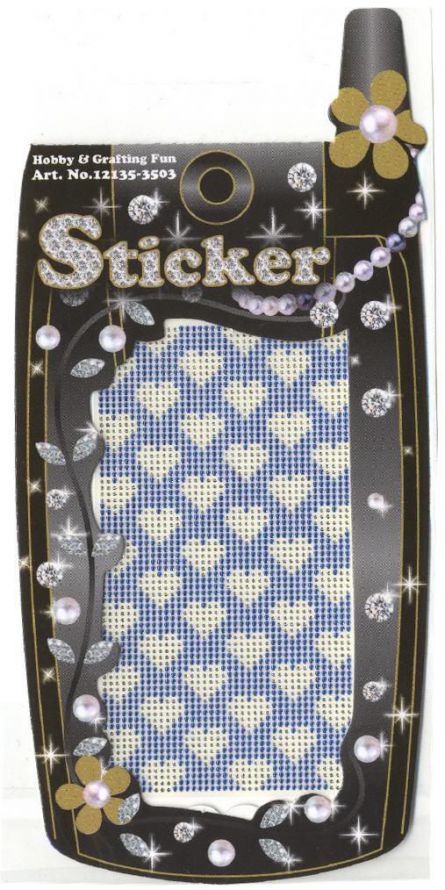 Dot-diamond Sticker - Diamond Hearts