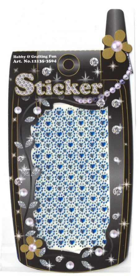 Dot-diamond Sticker - Diamond Hearts