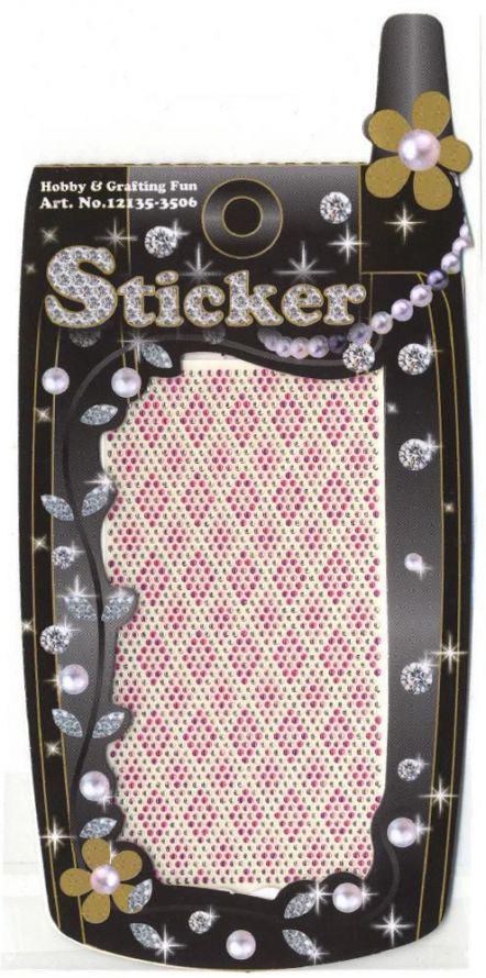 Dot-diamond Sticker -  7,5x13,5cm