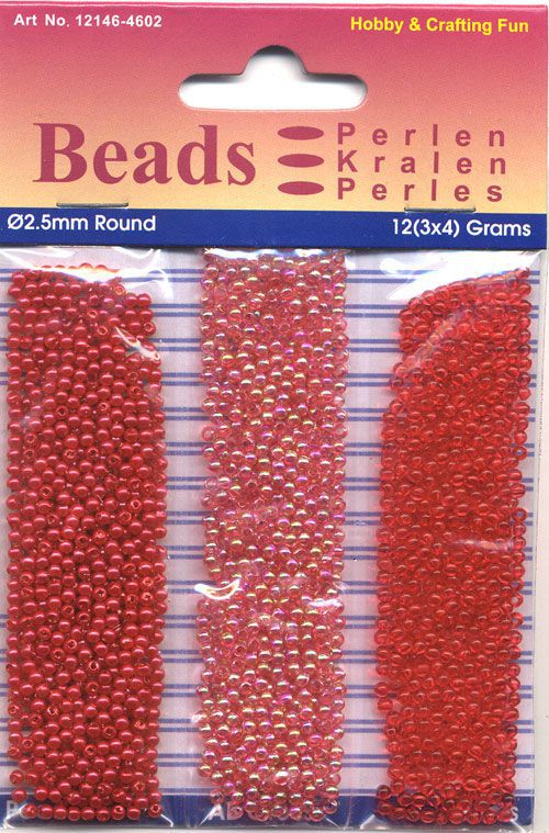 Round Pearl Trio - Red