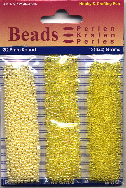 Round Pearl Trio - Gelb