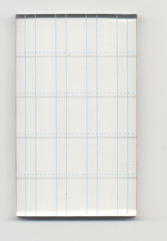 Transparent Stempel Block - 10 x 6 x 0,7cm