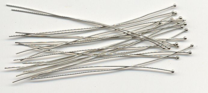 Clou à tête ronde - 0,05mm x 70mm - Argent