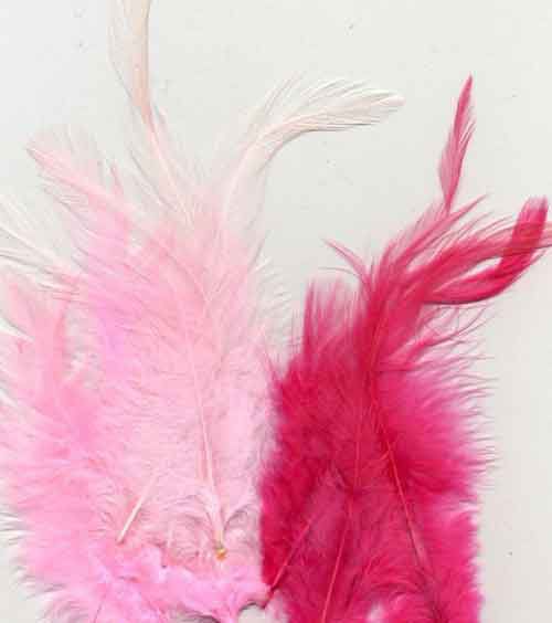 Plumes - Rose - 9-15cm - 15pcs