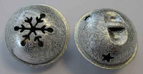 Christmas Bells - Satin Silver - 35mm