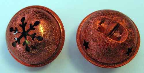 Clochettes de Noël - Satin Rouge - 35mm