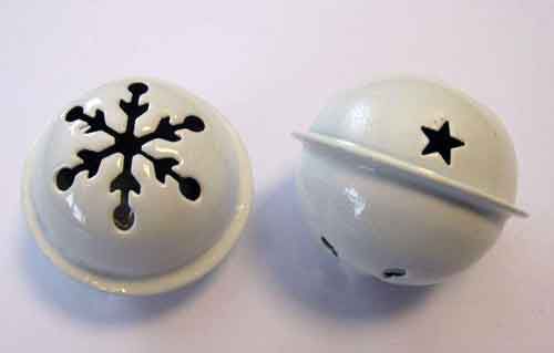 Clochettes de Noël - Blanc - 40mm