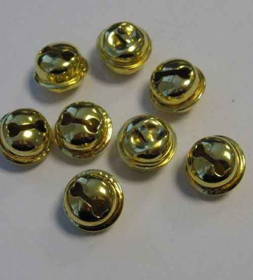 Cat's Bells - Gold - 15mm