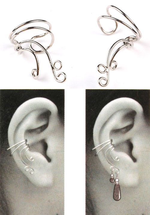 Earcuffs - Silver - 1Pair