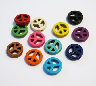Vredesteken Kralen - Diverse Kleuren