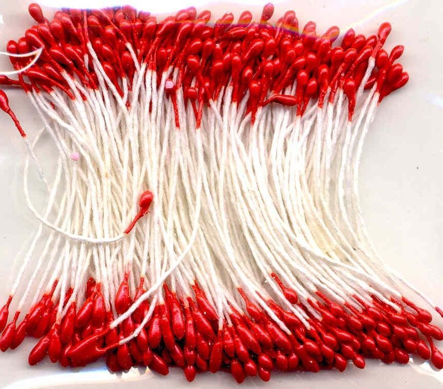 Staubblad - Pearlized Red - 1mm - 144 Stück