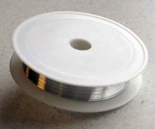 Fils Silver-plated copper - 0,4mm x 15M