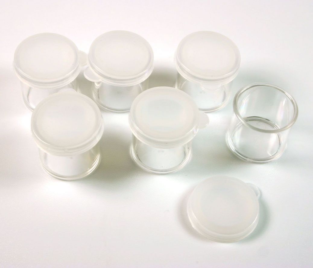 Boîtes Rondes de Rangement - 6pcs - Ø 27 x 28mm