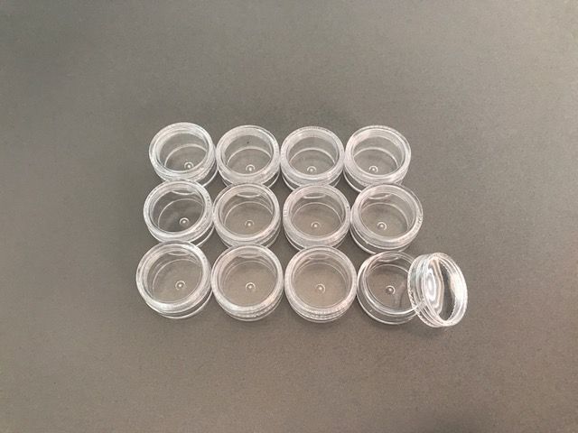 Storage Boxes - 12 pieces - Ø 30 x 17mm - Round