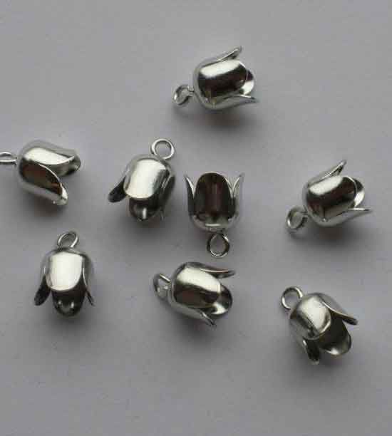 Brass Bell Cap mit Eye - 6mm