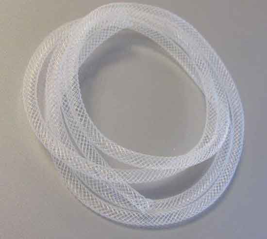 Fish Net Tubes - Nylon - Blanc