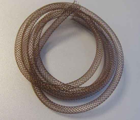 Fish Net Tubes - Nylon - Brun