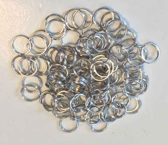 Key Rings - 18mm - Argent